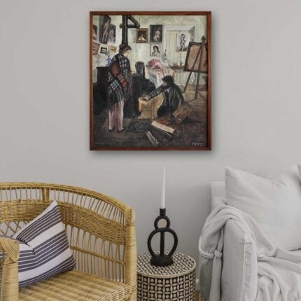 Oil painting - The artist’s studio