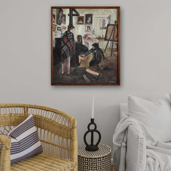 Oil painting - The artist’s studio