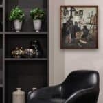 Oil painting - The artist’s studio