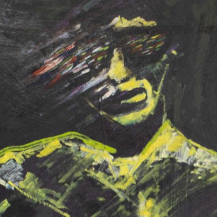Body in yellow - oil painting
