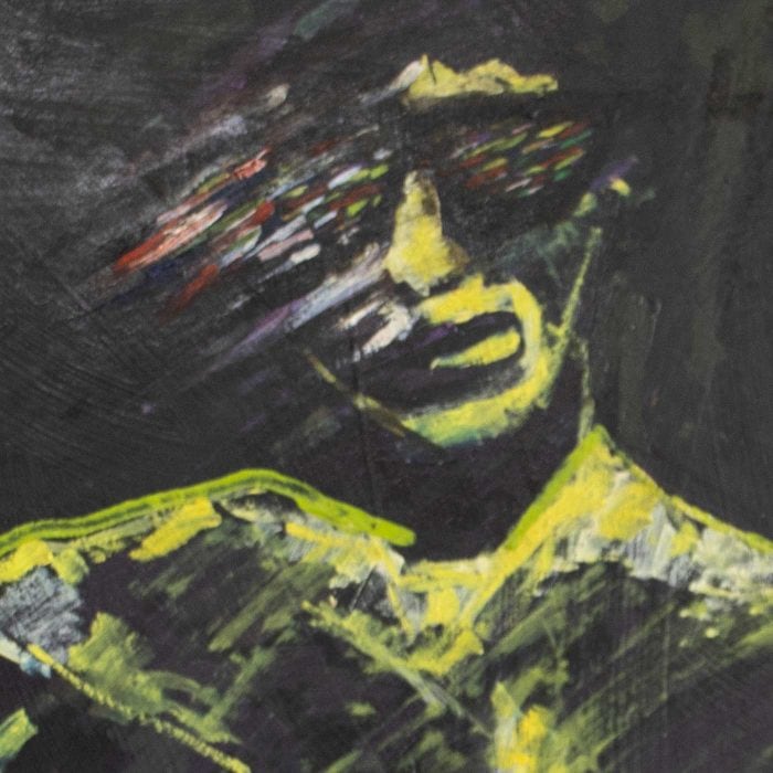 Body in yellow - oil painting