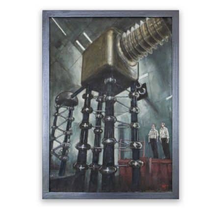 Oil Painting - Atomic Laboratory