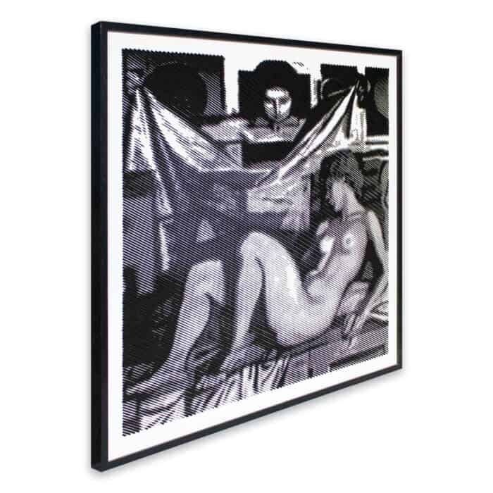 Halftone wall art