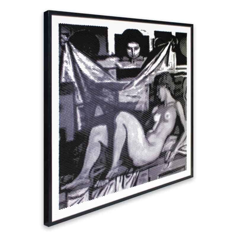 Halftone wall art
