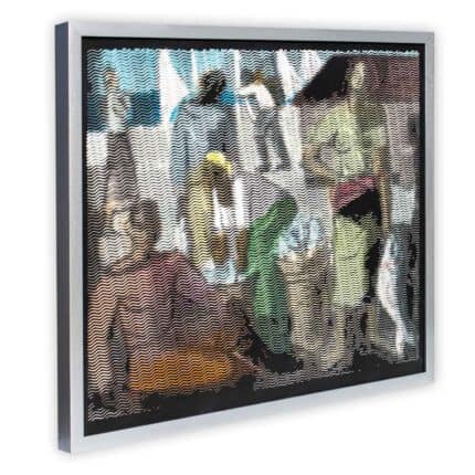 Halftone wall art