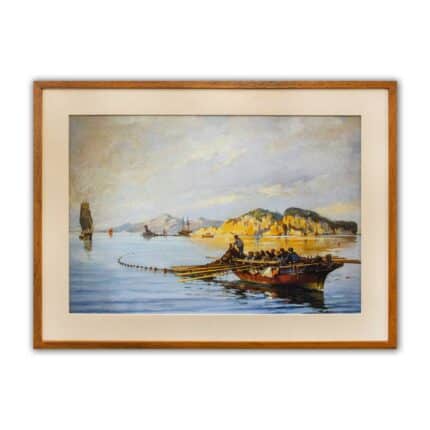 Vasileios Chatzis - Fishing-Boat with Fishermen - Print