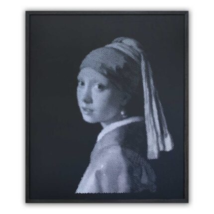 3D Engraved Halftone Image