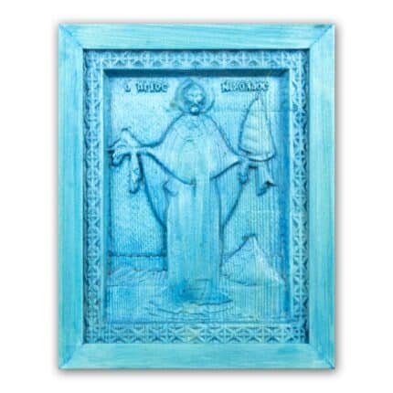 Agios Nikolaos - Wood carved icon