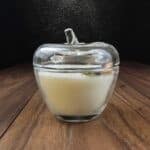 Christmas Scented Soy candle in a glass container with lid
