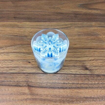 Christmas Soy Candle with snowflake