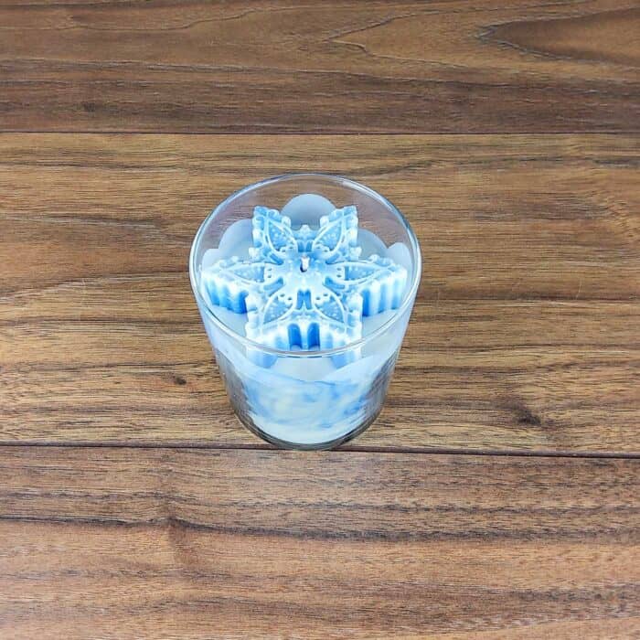 Christmas Soy Candle with snowflake