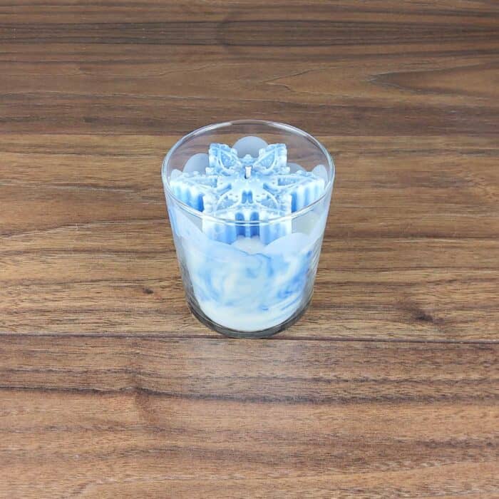 Christmas Soy Candle with snowflake