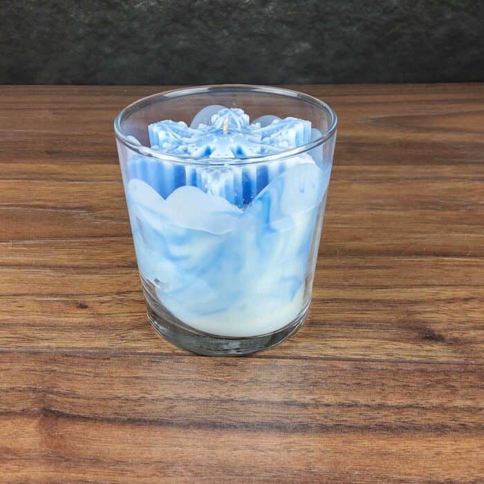 Christmas Soy Candle with snowflake