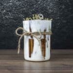 Christmas Botanical Soy Candle with cinnamon (8x8x11cm) - Image 2