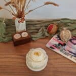 White Peony Beeswax Candle