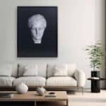 3D Engraved Halftone Image - Hygieia, the Goddess of Health (52x67x4,5cm) - Image 3