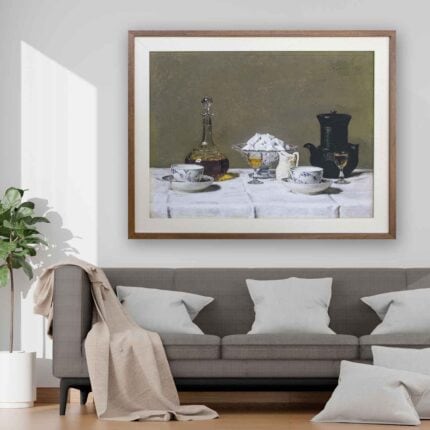 Albert Anker – Still life with coffee -print