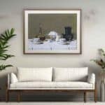 Albert Anker – Still life with coffee -print