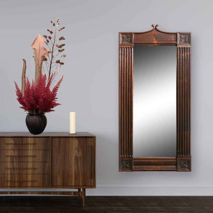 Wooden framed mirror