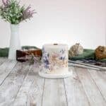 Botanical Soy Candle with dried flowers (8x8x9cm) - Image 3