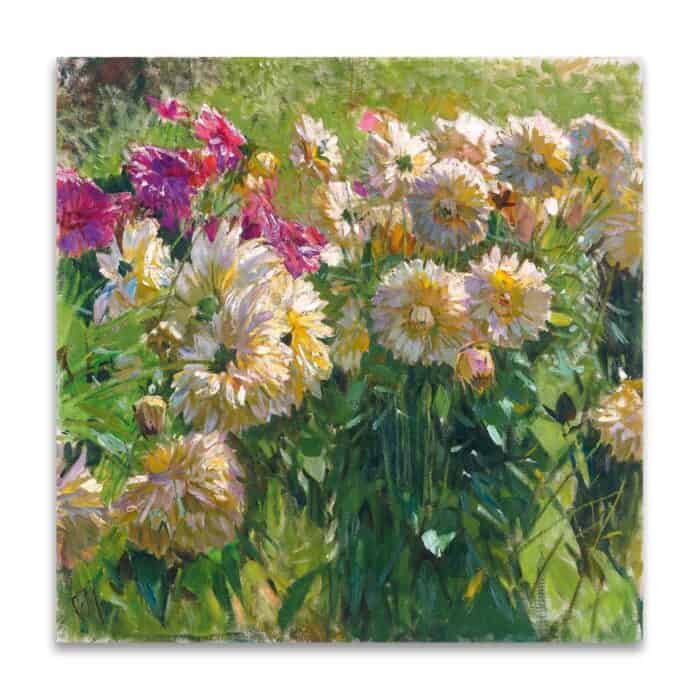 Πίνακας σε καμβά - Carl Moll – Dahlias