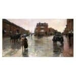 Πίνακας σε καμβά - Childe Hassam - Rainy Day Boston