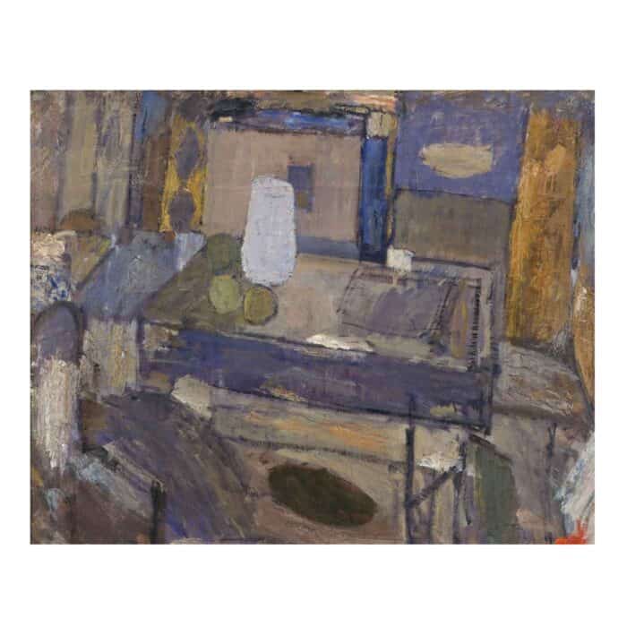 Πίνακας σε καμβά - Immanuel Ibsen - Still Life with Jar and Fruits