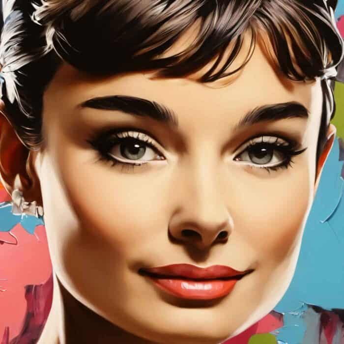 Πίνακας σε καμβά - Audrey Hepburn