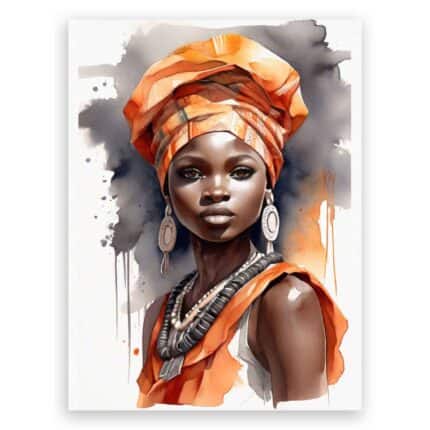 Πίνακας σε καμβά - Pop Art African Woman