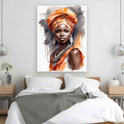 Πίνακας σε καμβά - Pop Art African Woman