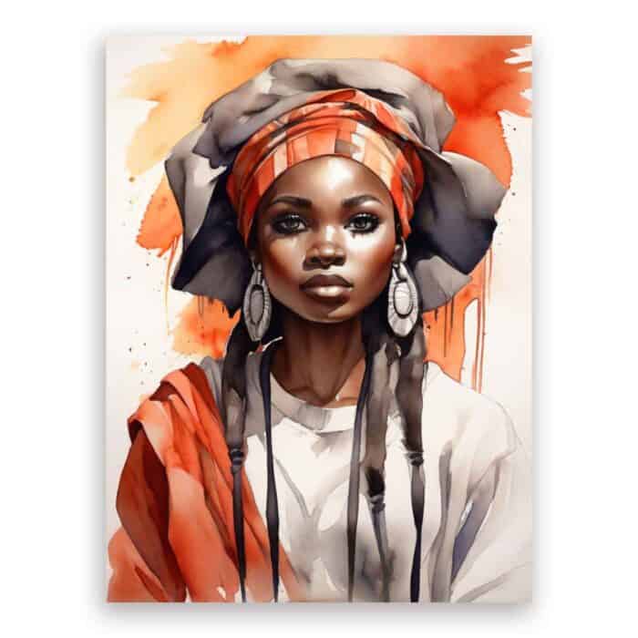 Πίνακας σε καμβά - Pop Art African Woman