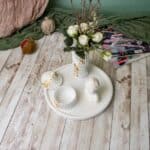 set of tray vase soy candle