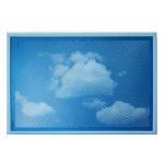 Halftone Image - Clouds Blue