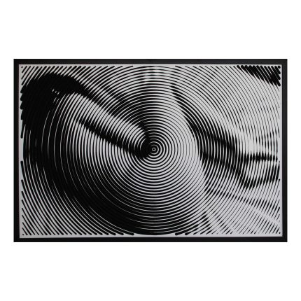 3D Engraved Halftone Image - woman