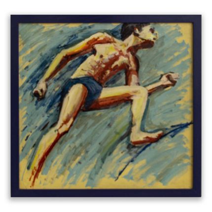 The jump - oil painting - Πίνακας ζωγραφικής