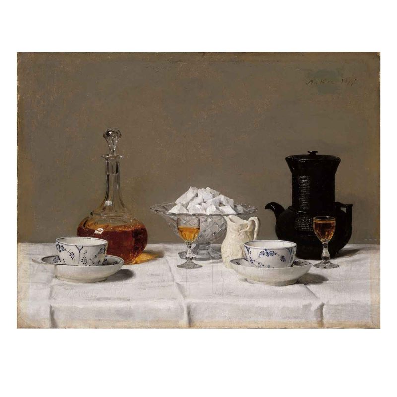 Albert Anker - Still life with coffee
