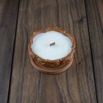 Soy candle in gypsum pot