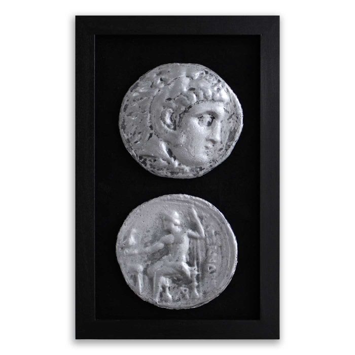 Αναγλυφο (Μεγέθυνση αρχαιου  νομισματος- "Αλεξανδρος")