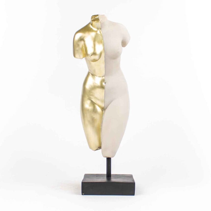 Female Body Statue, 12x11x36cm - Studio Morfes