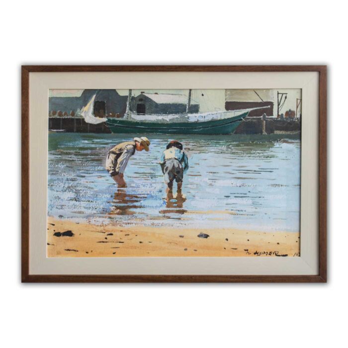 Winslow Homer - Boys Wading - Art Print
