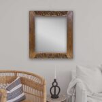 Woodcarving mirror