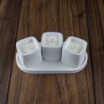 Set of scented soy candles