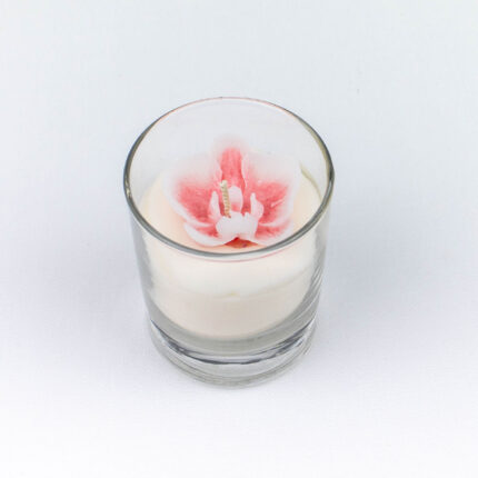Αρωματικό κερί σόγιας σε γυάλινο δοχείο