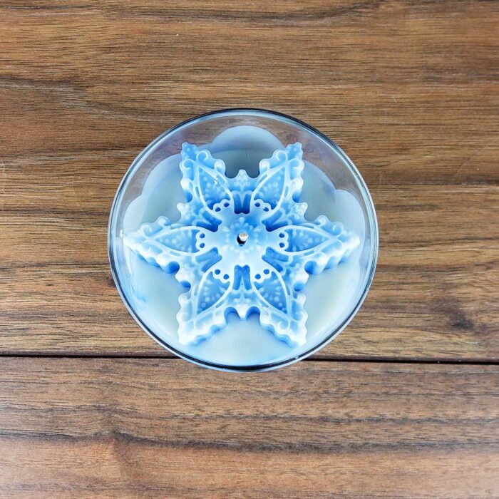 Christmas Soy Candle with snowflake