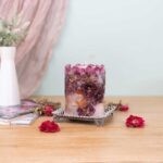 Botanical candle roses