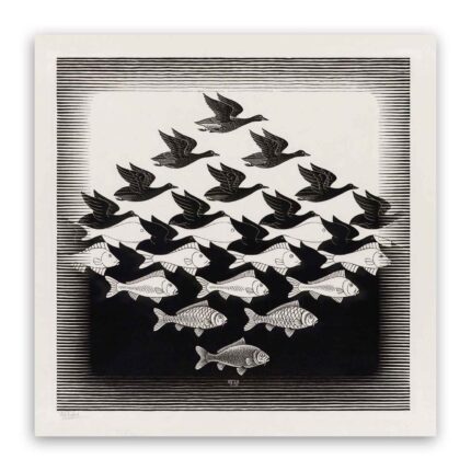 Print - Bird Fish - M.C. Escher