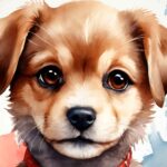 πίνακας σε καμβά - Κουτάβι - puppy