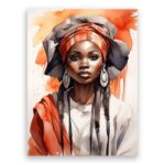Πίνακας σε καμβα pop art african woman
