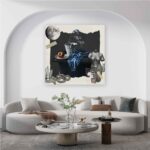 Πίνακας σε καμβά - Ψηφιακό κολάζ σε καμβά - Γυναικείο Σώμα