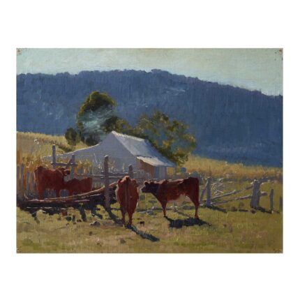 Πίνακας σε καμβά - Elioth Gruner - Milking time (Araluen Valley)